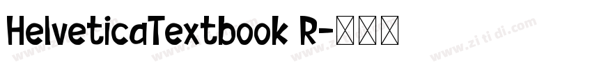 HelveticaTextbook R字体转换